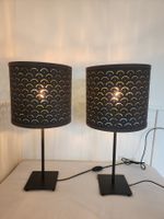 2x Elegante Nachttischlampen / Tischleuchte