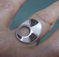 Ring 925 Silber mit Perlmutter