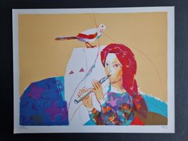 MIGUEL IBARZ LITHOGRAPHIE SIGNIERT NUMMERIERT