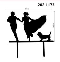 NEUER Torten Topper Paar & Hund Hochzeitstorte - 2021173