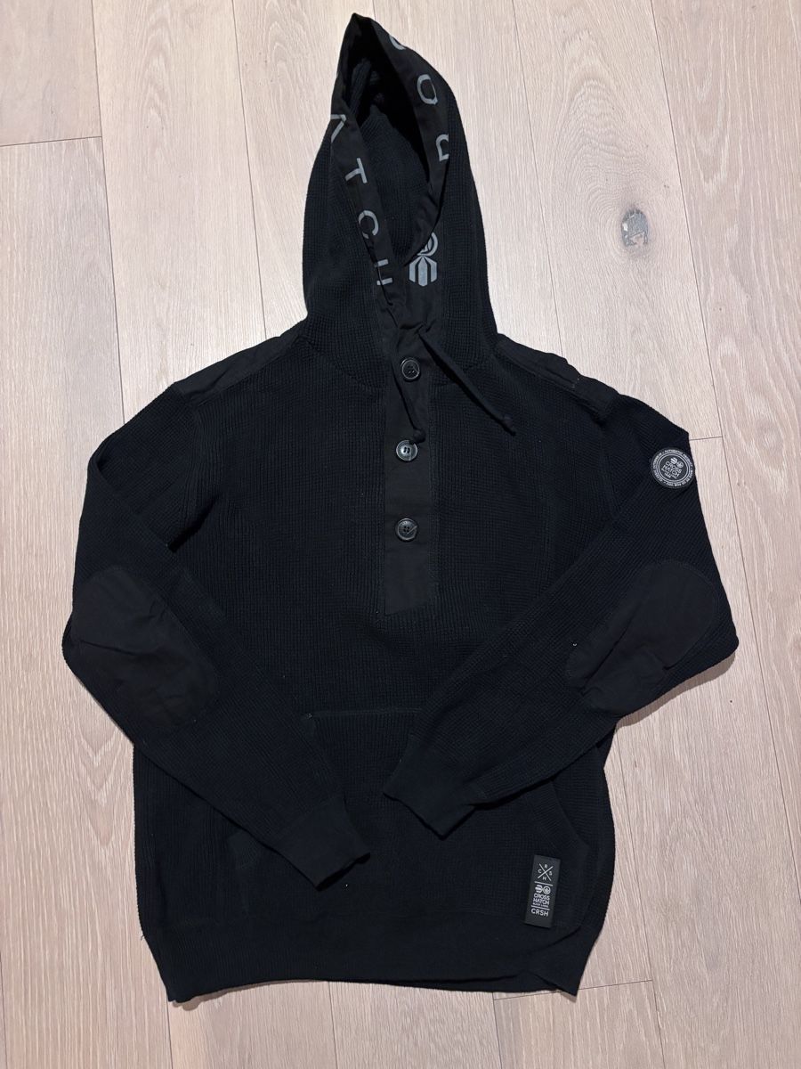 Maglioni & Felpe: Crosshatch Strickpullover mit Kapuze, Schwarz, Grösse M – Nuovo (secondo la descrizione) da Andelfingen venduto da Niki214