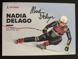 Nadia Delago Autogrammkarte Ski Alpin Atomic Redster signier
