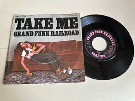 GRAND FUNK RAILROAD rare 70's Single Take me Hard Rock Kult