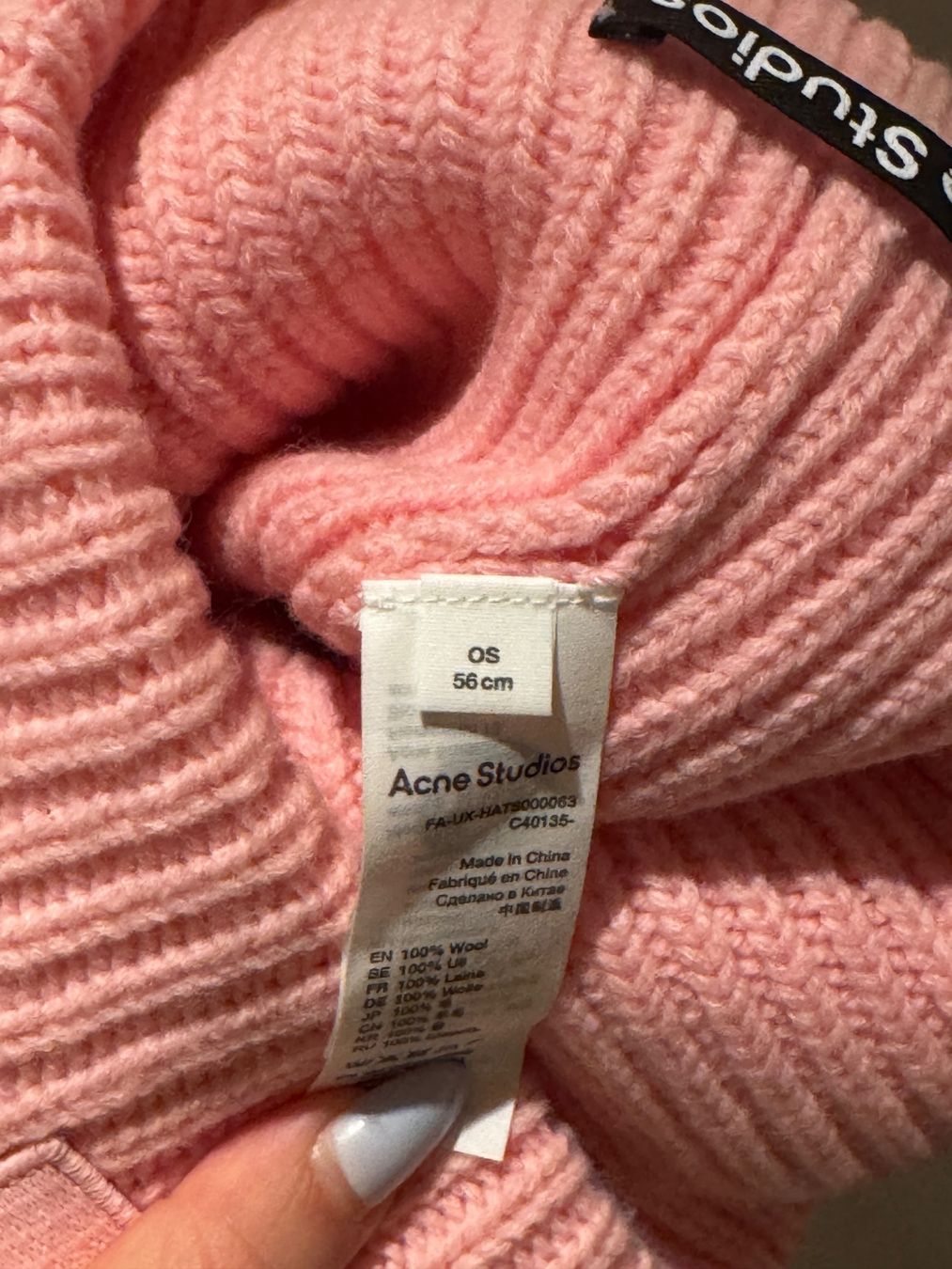 Hüte, Mützen & Caps: Acne Studios Beanie in Pink – Gebraucht aus Meilen von Emma_321 5