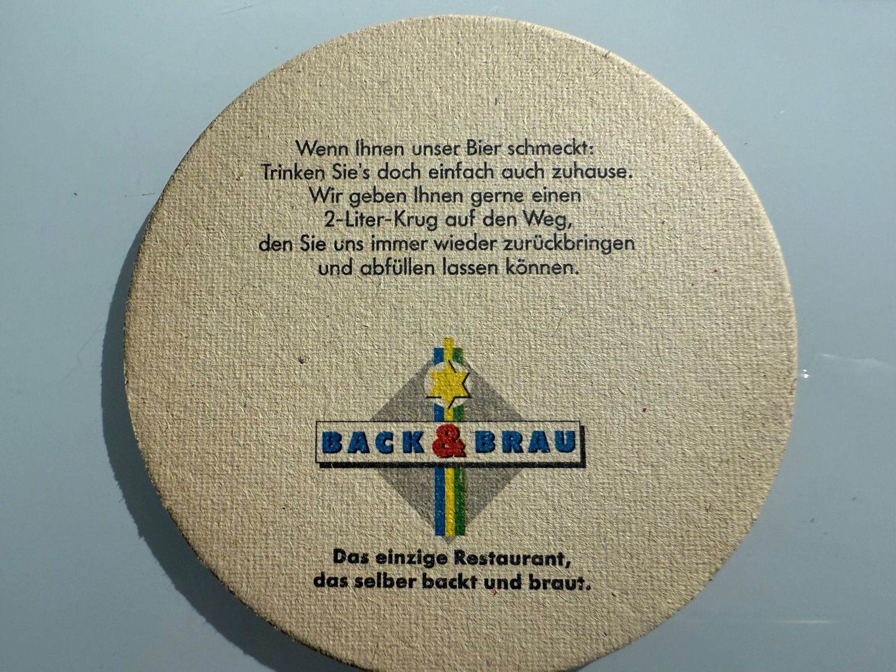 Untersetzer: Bierdeckel Back & Brau – Gebraucht aus Zürich von ch3906 1