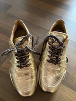 Rubirosa Turnschuhe Gold Grösse 37 Leopard Schnürsenkel Somm