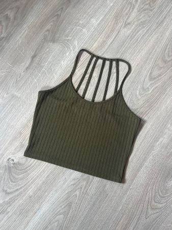 Mignon crop top vert kaki