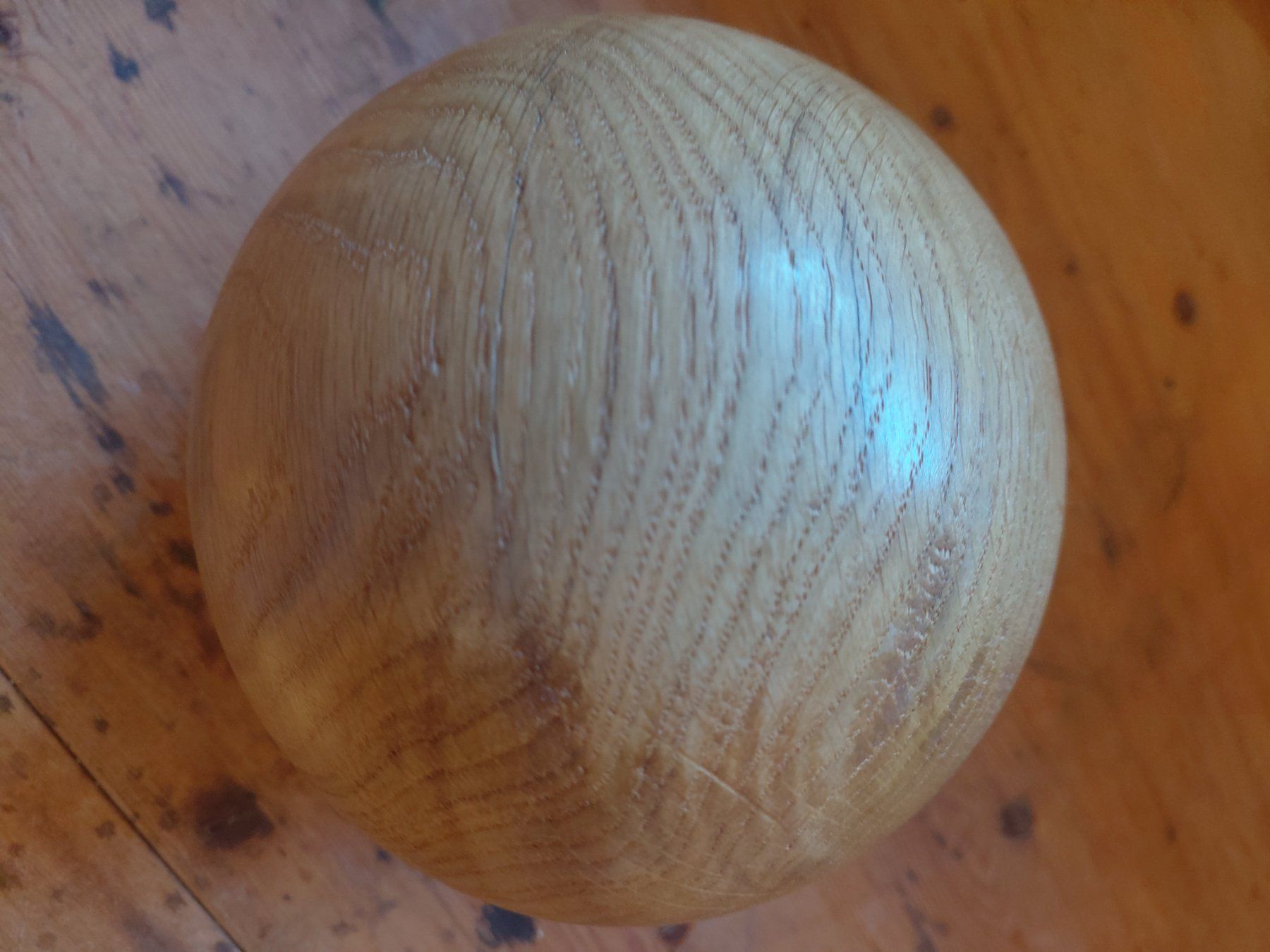 Holzartikel: Holzkugel handgedrechselt Dekoobjekt – Gebraucht aus Schalunen von Caremager 2