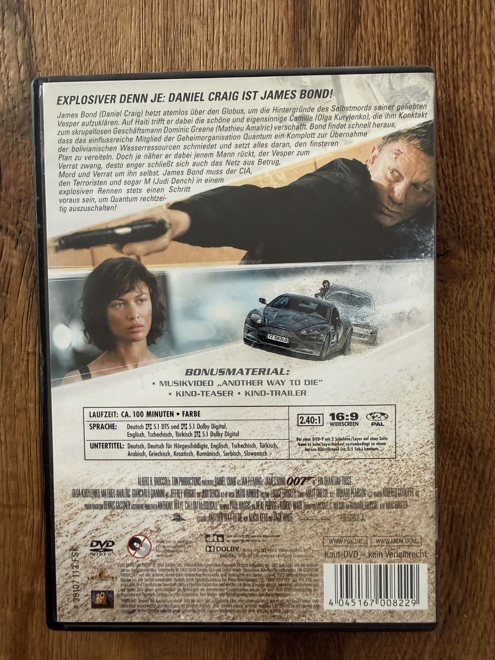 Alle DVDs: James Bond 007 - Ein Quantum Trost (2008) – Gebraucht aus Zürich von Gekuu 1