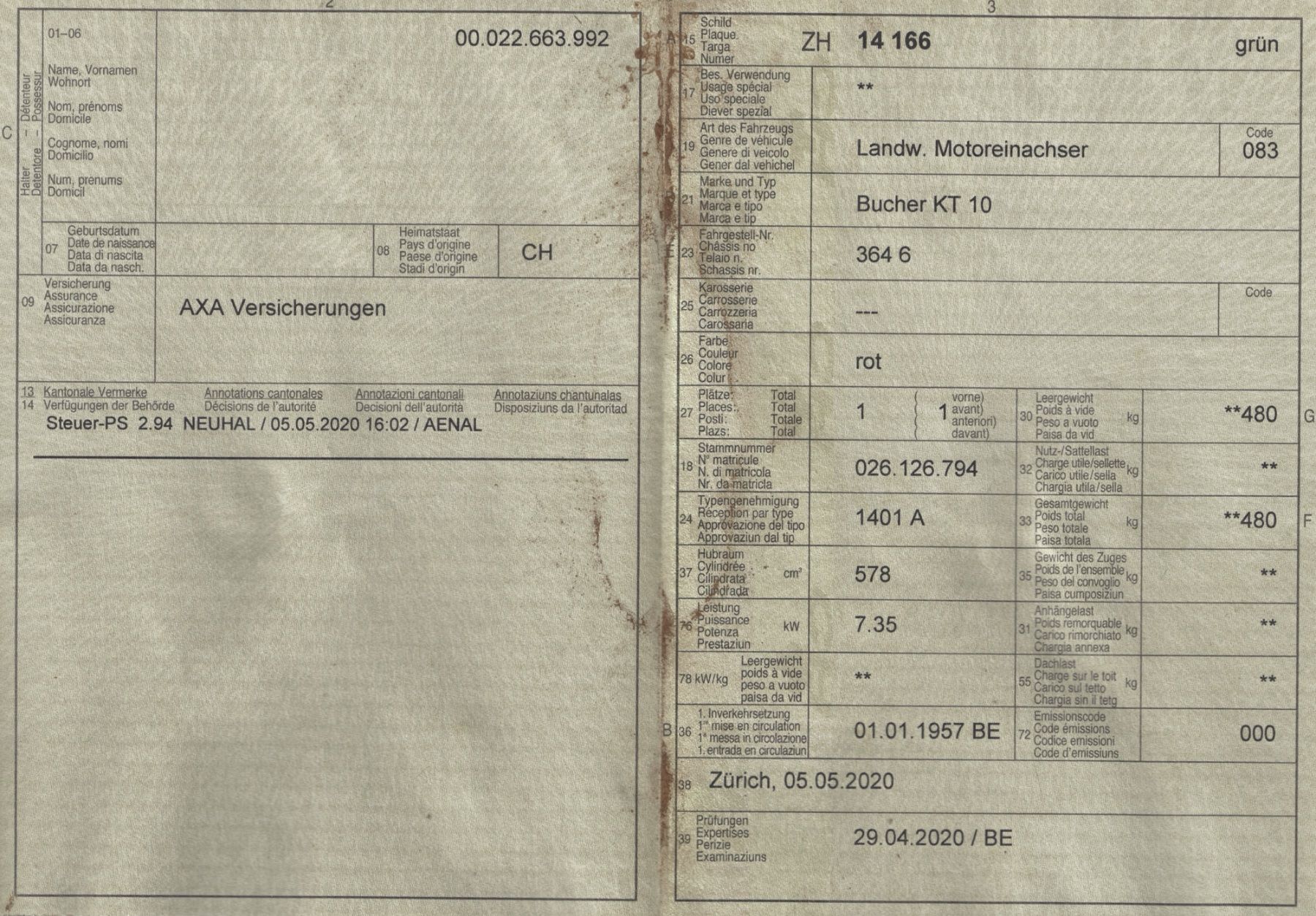 Bucher Traktoren: Einachser Bucher KT 10 – Gebraucht aus Hinwil von mschaufelberger 8