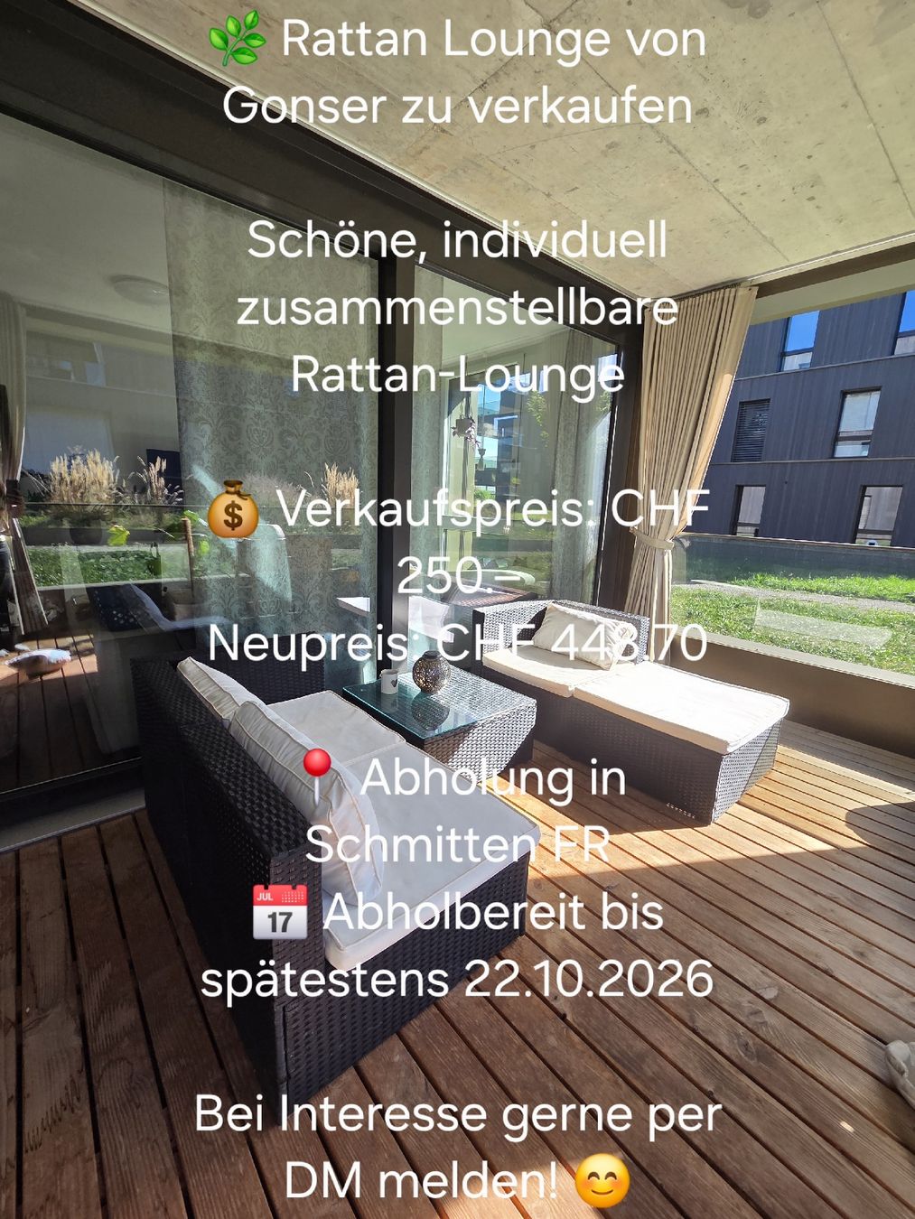 Gonser Sedie a sdraio: Rattan Lounge von Gonser – Usato da Schmitten FR venduto da sin_5r2q