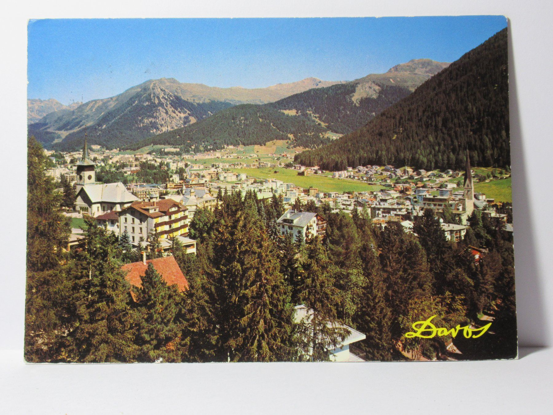 Ansichtskarten: Davos , Blick gegen Seehorn – Gebraucht aus Grenchen von frechri