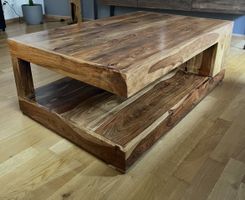 Couchtisch Holz mit Ablagefläche L120cm B60cm H40cm guter Zu