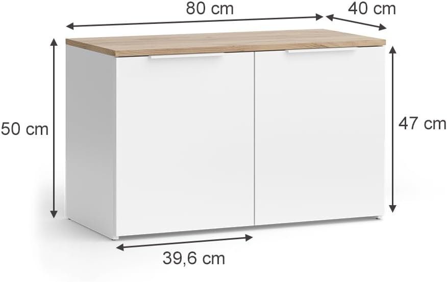 Commodes: Wohnwand Weiss Sonoma – Neuf avec emballage d'origine à St. Gallen par VerkaufsMaus50 2