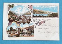 Murg - Gasthof Schiffli - Pension Rössli - Wallensee - Litho