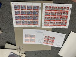 Feuille de timbres spéciaux Helvetia 100, Morgarten 1315