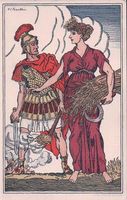 Fête Nationale Suisse 1916 Ceres hält Mars (11.9.1916)