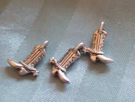 15 Anhänger Cowboystiefeli Tibetsilber