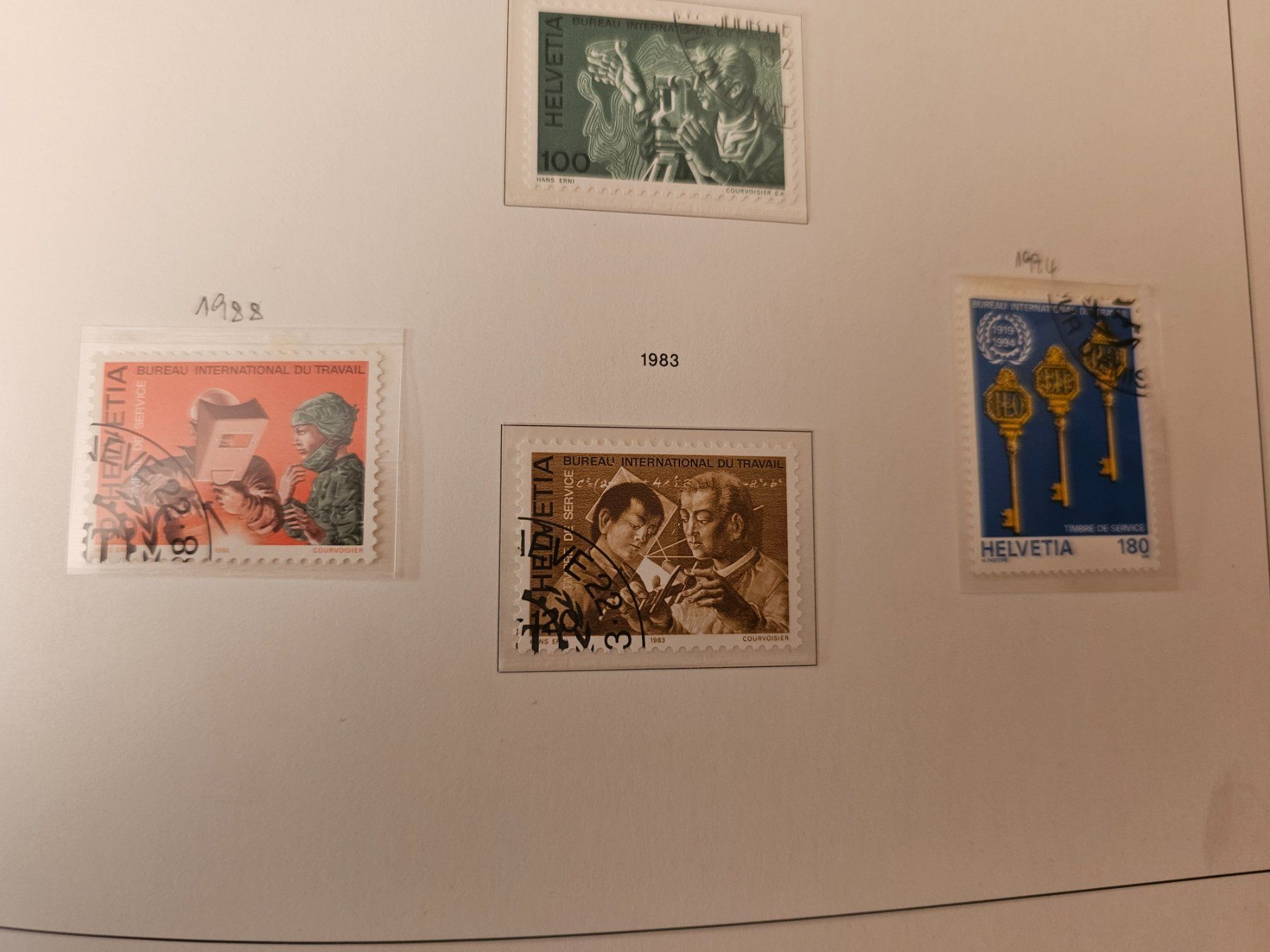 Tutti i francobolli: CH 1974-94 BIT N° 105-111 – Usato da Monte Carasso venduto da giave 3