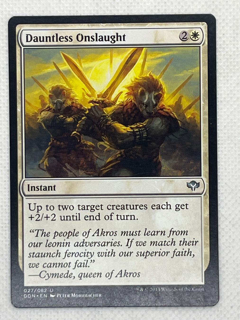 Magic The Gathering Carte collezionabili: MTG Dauntless Onslaught DDN 027 Englisch Uncommon – Usato da Hinterkappelen venduto da Kim1992