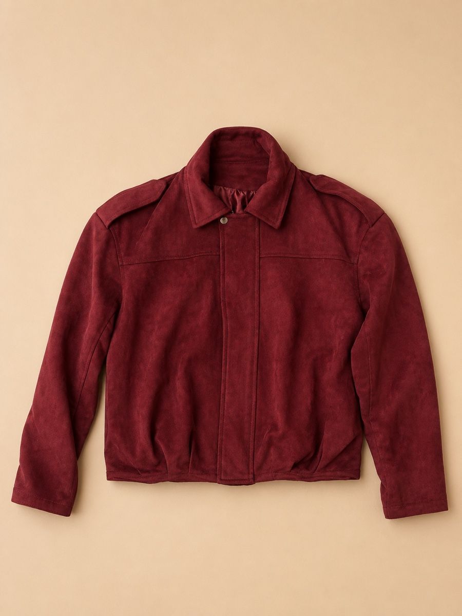 Vestes: VESTE BORDEAUX ASPECT DAIM – Neuf (Voir description) à Lausanne par KeNaChic 1