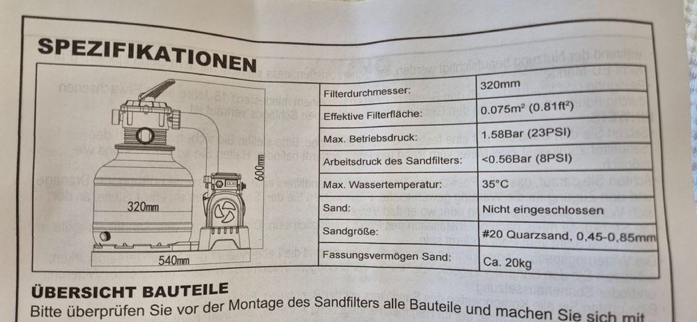 Bestway Accessori per Piscine: Sandfilter Pumpe / Poolpumpe – Usato da Reiden venduto da Pzihlmann 3