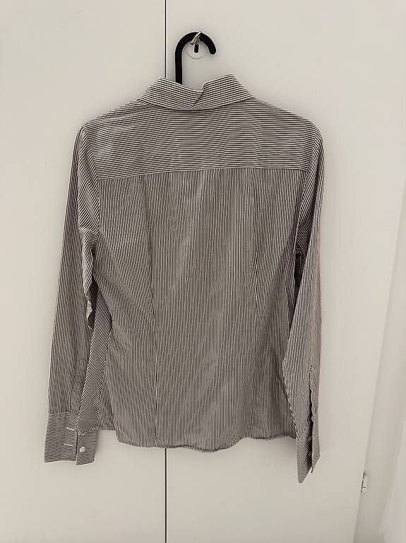 Camicette: Camicia Benetton - righe marroni – Nuovo e nell'imballaggio originale da Chiasso venduto da D.erre 2