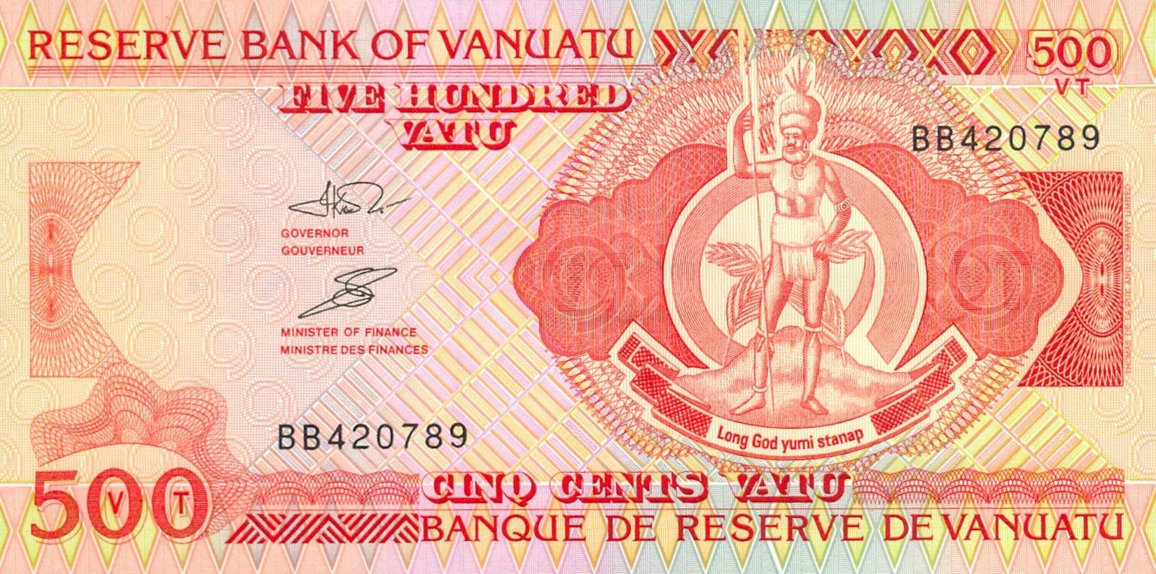 Banknoten: Vanuatu 500 Vatu 1993 P-5a UNC – Neu (gemäss Beschreibung) aus Schliern b. Köniz von pizzitaxi