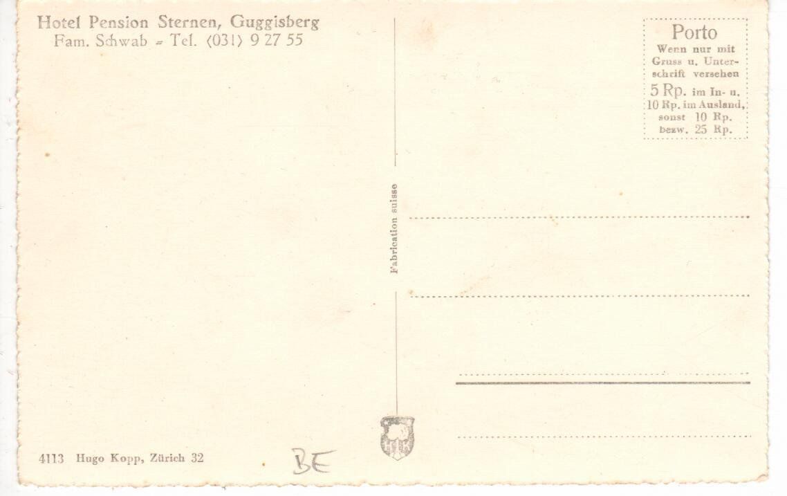 Ansichtskarten: Guggisberg – Gebraucht aus Wolhusen von Curver9 1