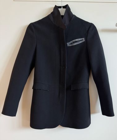Costume National - Veste - blazer noir, taille 34, laine