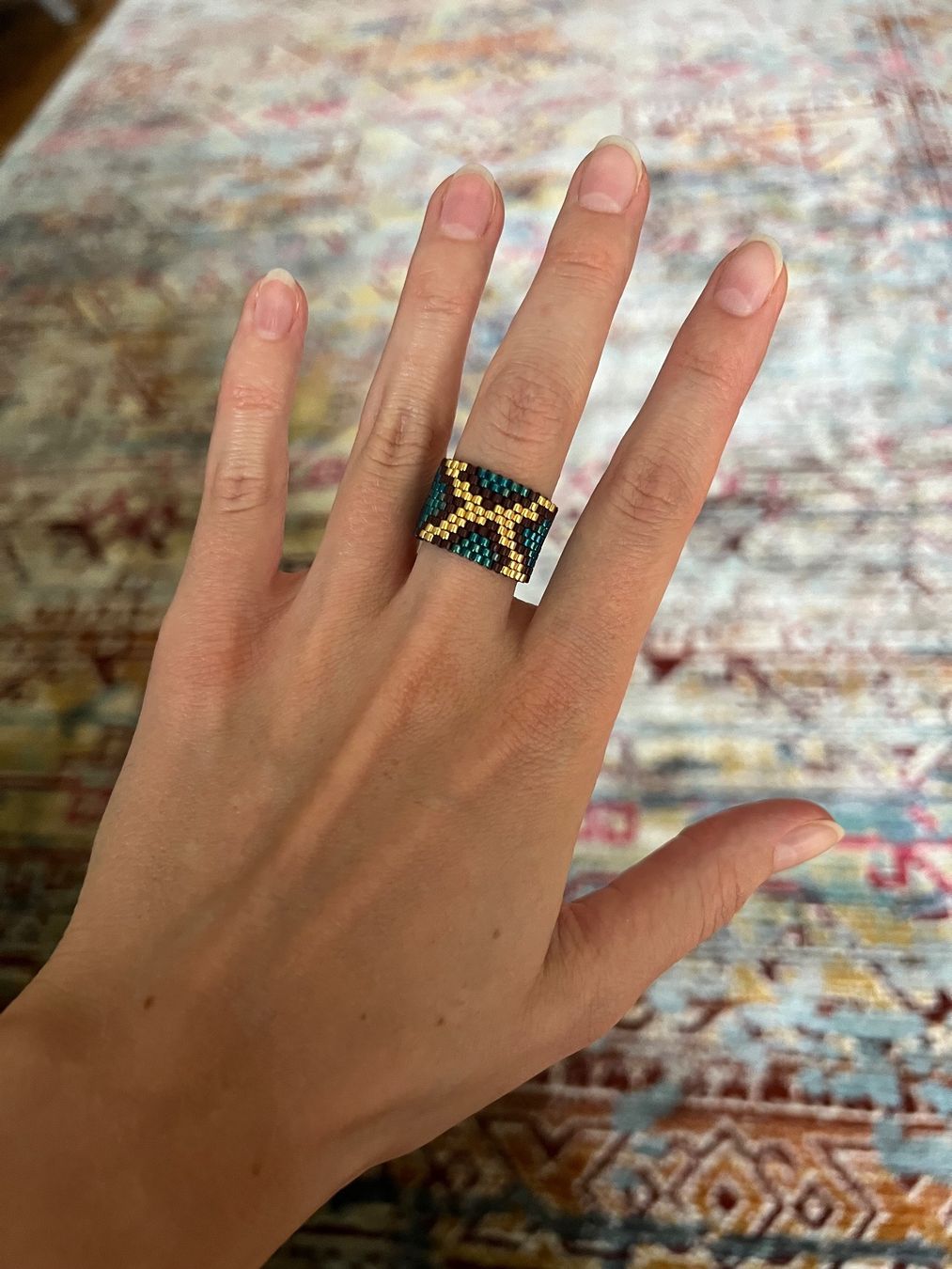 Anelli: Ring Python / Handmade / Handarbeit / Delica Perlen (neu) – Nuovo e nell'imballaggio originale da Stein AG venduto da Anastasia_Asya 1