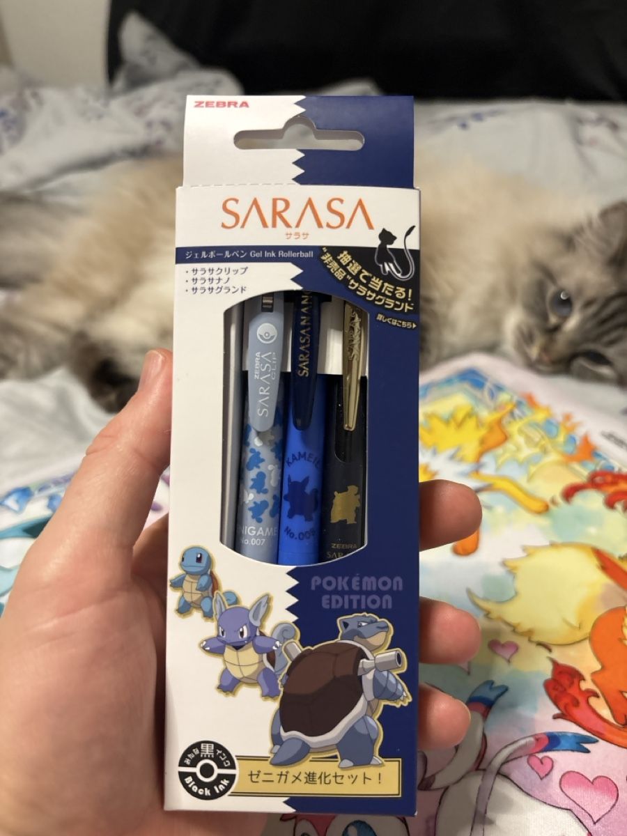 Penna & Evidenziatori: POKEMON x SARASA 30th Anniversary "Blastoise Evolution" Pens – Nuovo e nell'imballaggio originale da Bülach venduto da PascalLogiurato 1