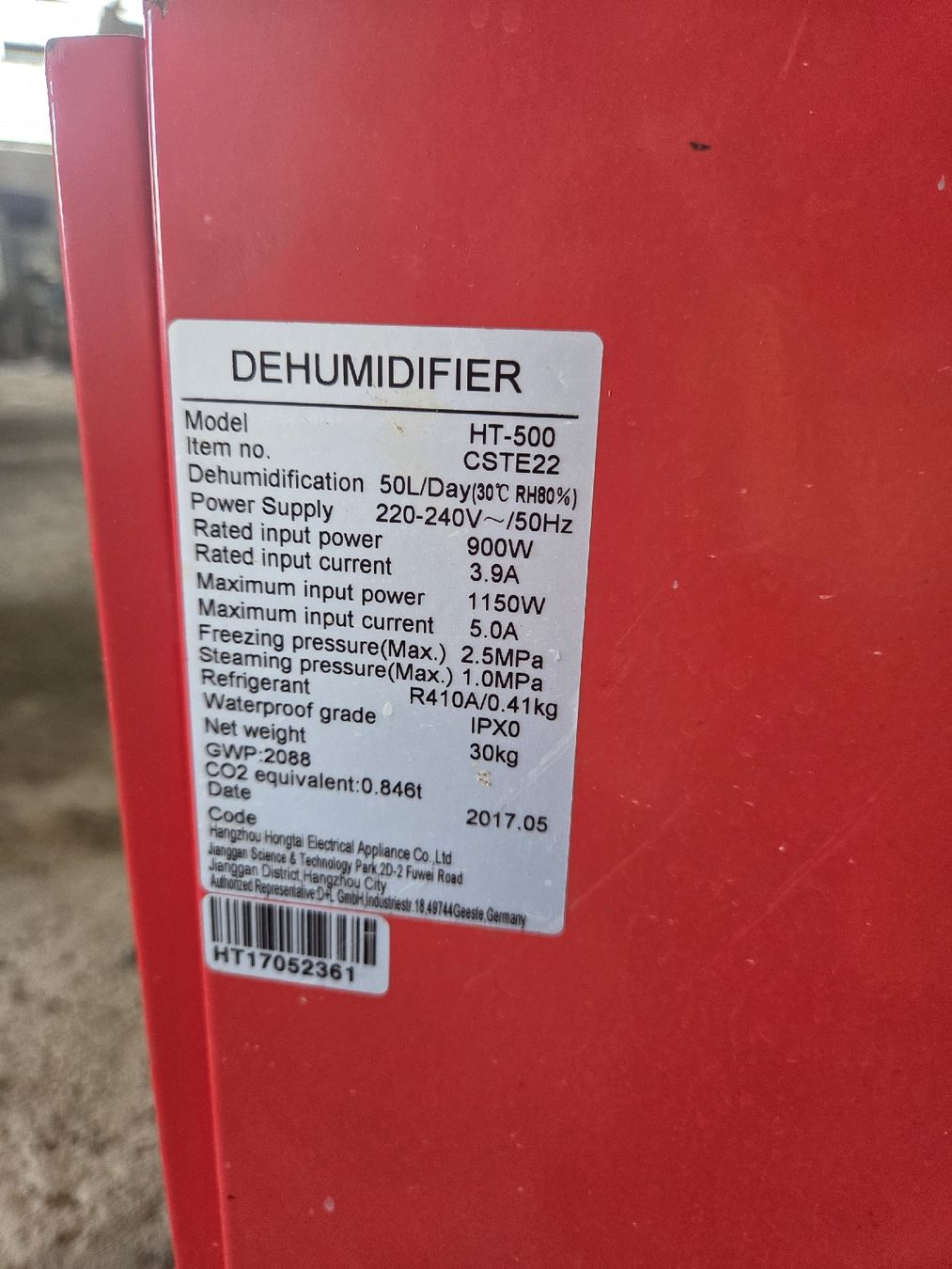 Luftentfeuchter: Luftentfeuchter – Gebraucht aus Anglikon von Bieterkampf 2