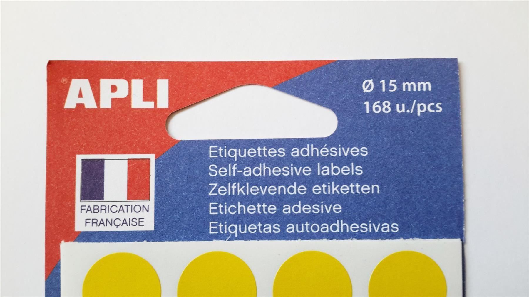 Sticker: Markierungspunkte, gelb, 15mm, 168 Stück – Nuovo e nell'imballaggio originale da St. Gallen venduto da cointec 3
