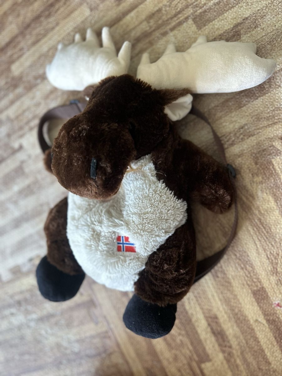 Kindertaschen: Kinder Plüsch-Elch-Rucksack moose backpack Norwegian – Gebraucht aus Thalwil von klaudiamusiol