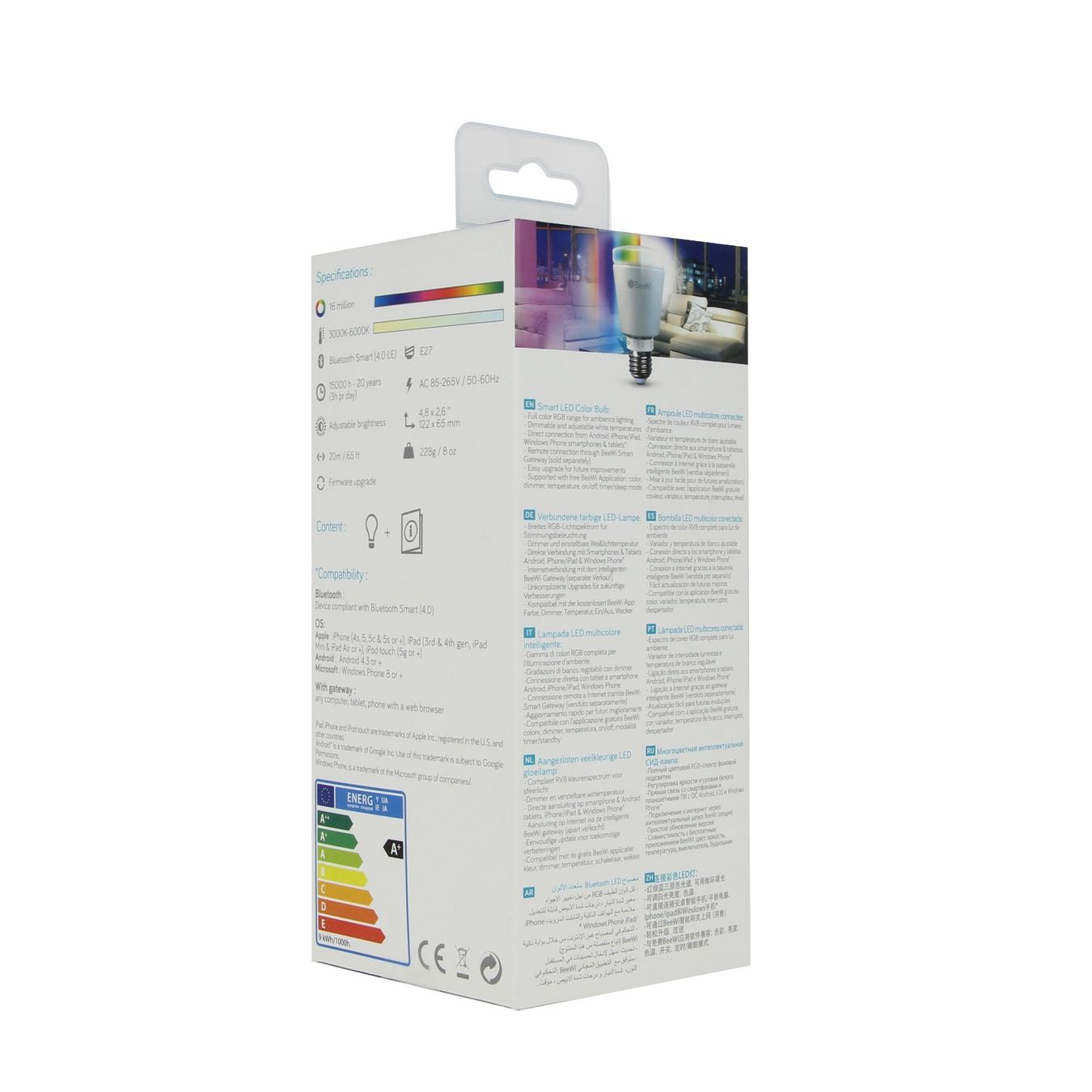 Lampade: Smarte Bluetooth LED Color Glühbirne Leuchtmittel E27 9W – Nuovo e nell'imballaggio originale da Schaffhausen venduto da Spezialist 4
