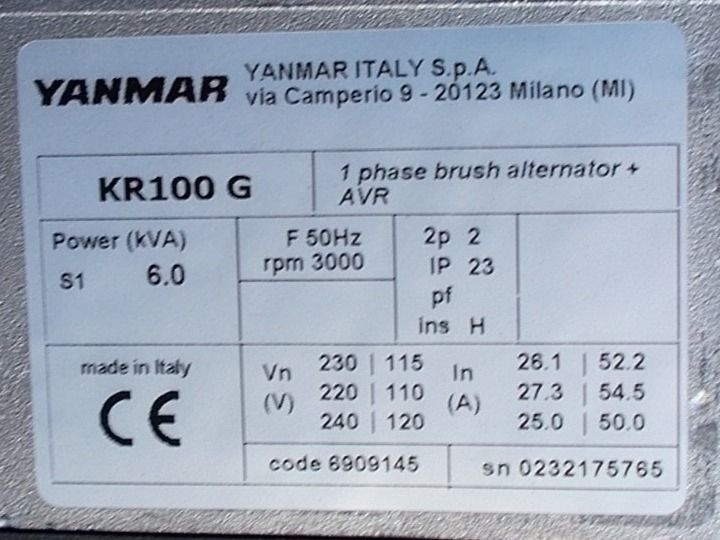 Yanmar Generatori di corrente: Generator Yanmar YDG5500V-5BYI2 – Nuovo e nell'imballaggio originale da Lauenen b. Gstaad venduto da Rezalb 5
