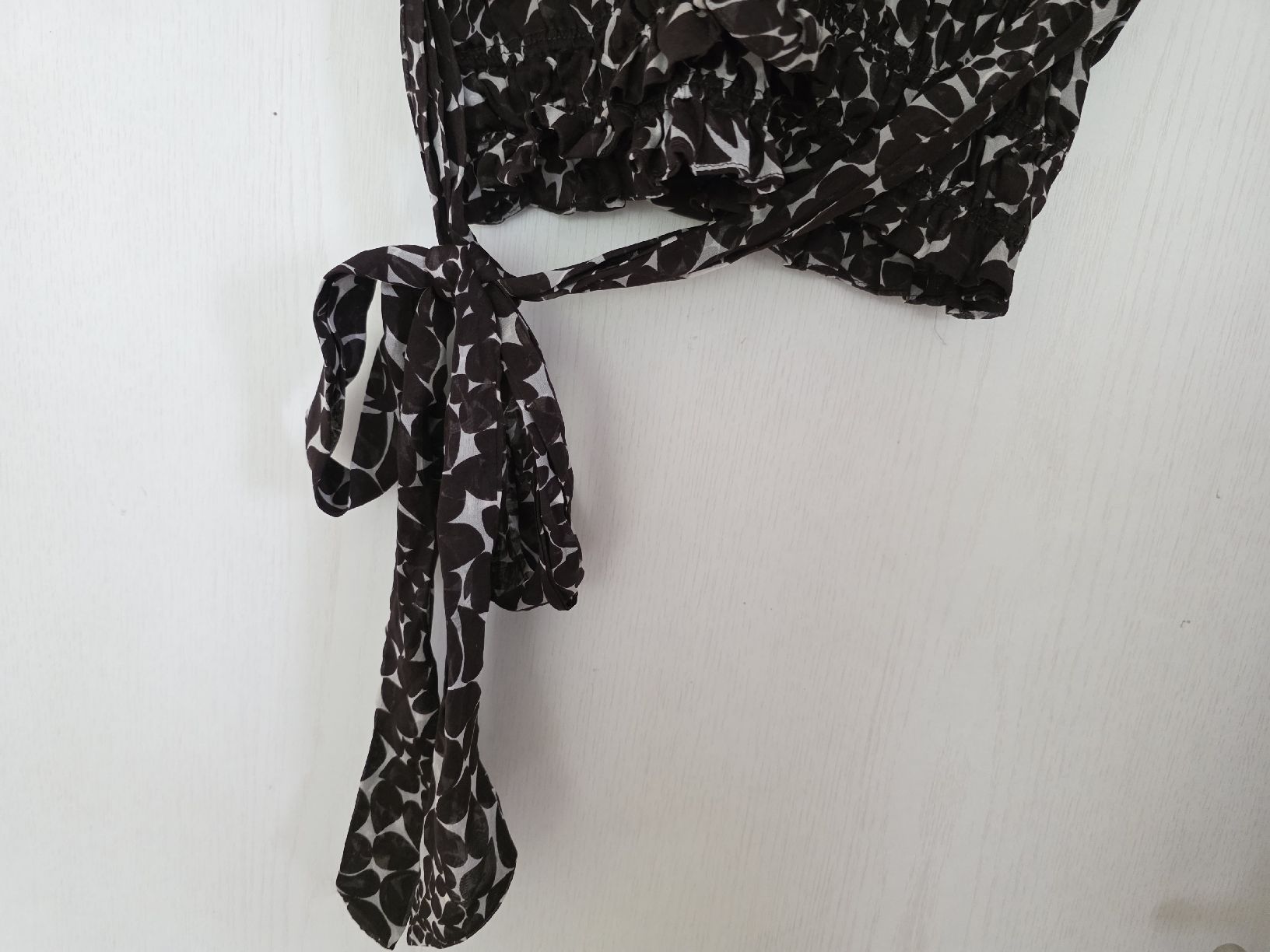 Zara Blusen: Seidenbluse Zara, Grösse S/M, gemustert, Bindegürtel – Gebraucht aus Suhr von andreas_2008 2