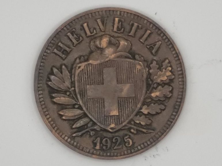 Toutes les monnaies: 2 rappen 1925 (VZ) – D'occasion à Bure par chap981