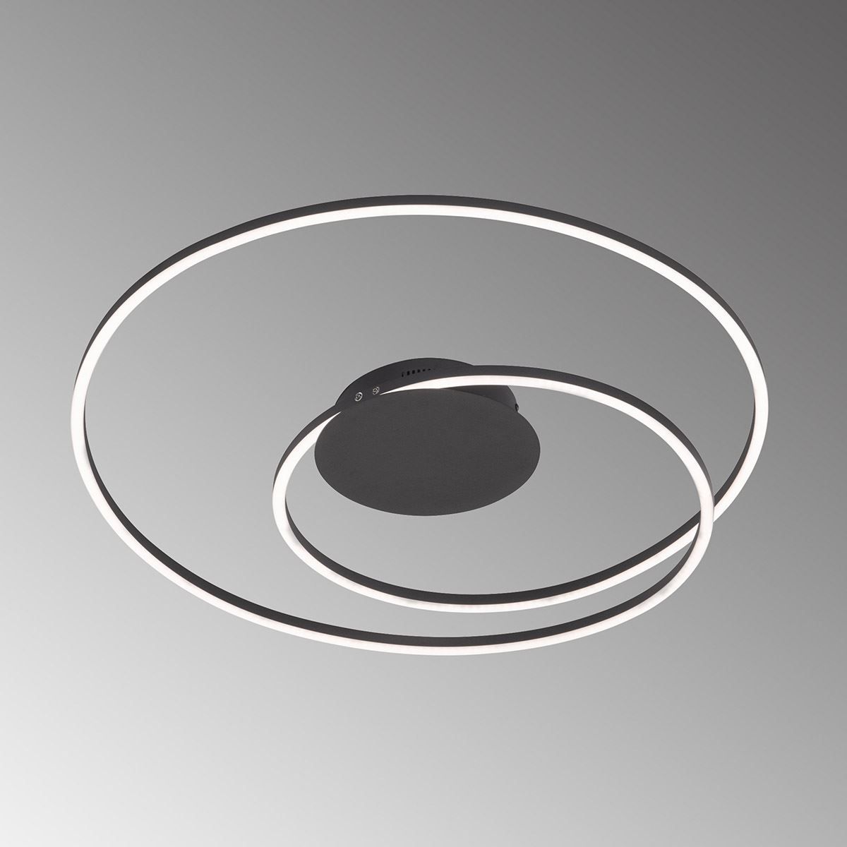 Lampadari & plafoniere: LED Deckenleuchte, Schwarz, 49 cm Ø – Nuovo (secondo la descrizione) da Kreuzlingen venduto da Smart-Light