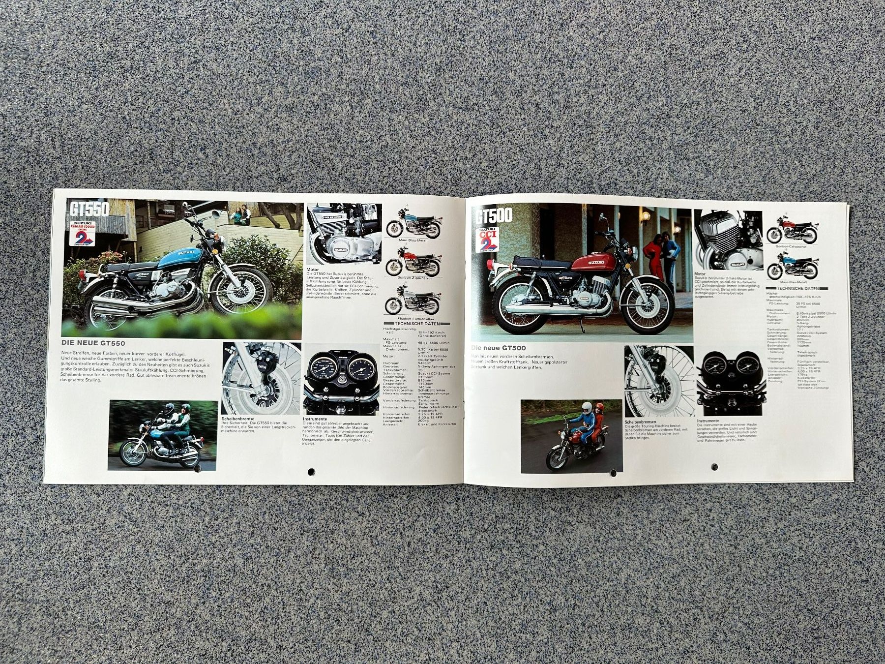 Suzuki Documenti: Prospekt  SUZUKI , 70 -er Jahre – Usato da Boswil venduto da pavo1 7
