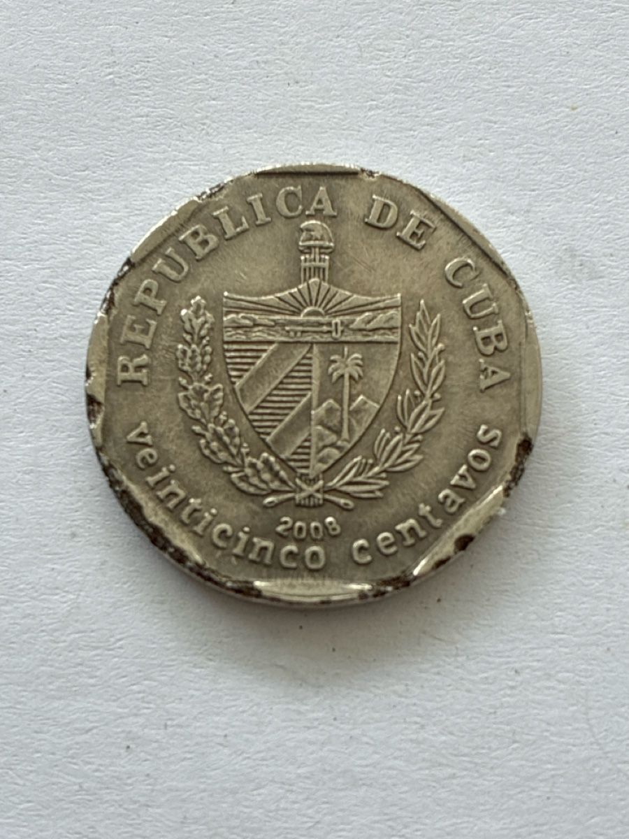 Tutti le monete: Nr. 16: 25 Centavos, Kuba, 2008 – Usato da Burgdorf venduto da Yakari5165 1