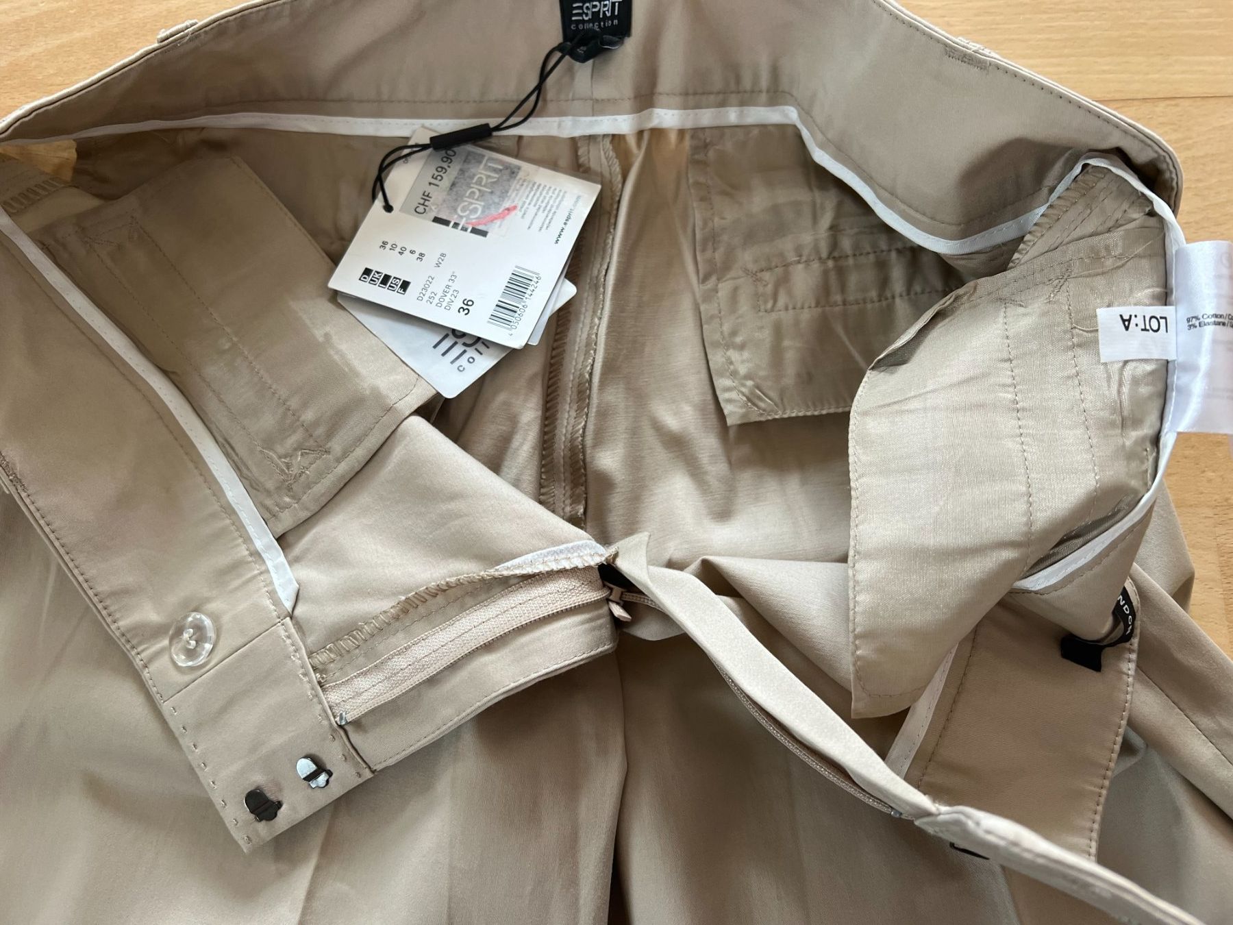 Esprit Pantalons: ESPRIT Damen Hose, Gr. 36, Beige, NEU – Neuf avec emballage d'origine à Worb par farben20zauber 4