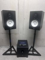 Yamaha HS80M Studiomonitore & HS10W Subwoofer inkl. Zubehör