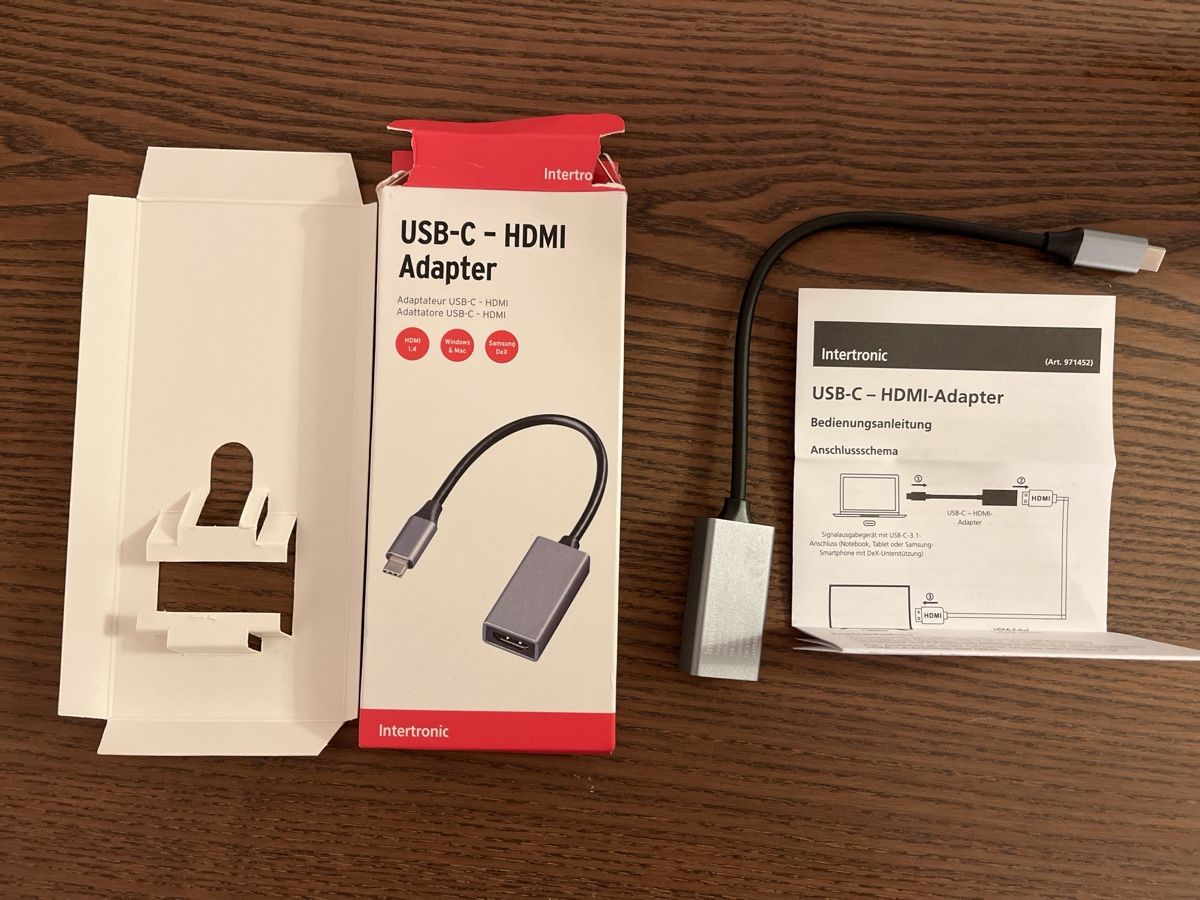 Adapter: USB-C - HDMI Adapter (Intertronic) – Neu (gemäss Beschreibung) aus Zürich von flu_q75t 2