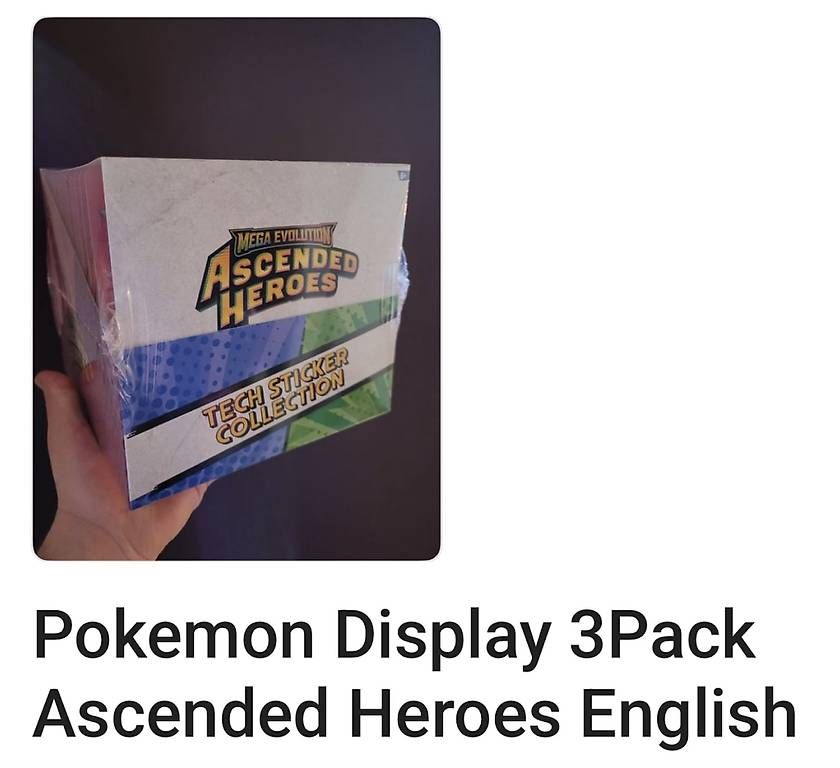 Carte collezionabili: Ascended Heroes Display Englisch 3 Pack  – Usato da Emmen venduto da kat_ltp2 2