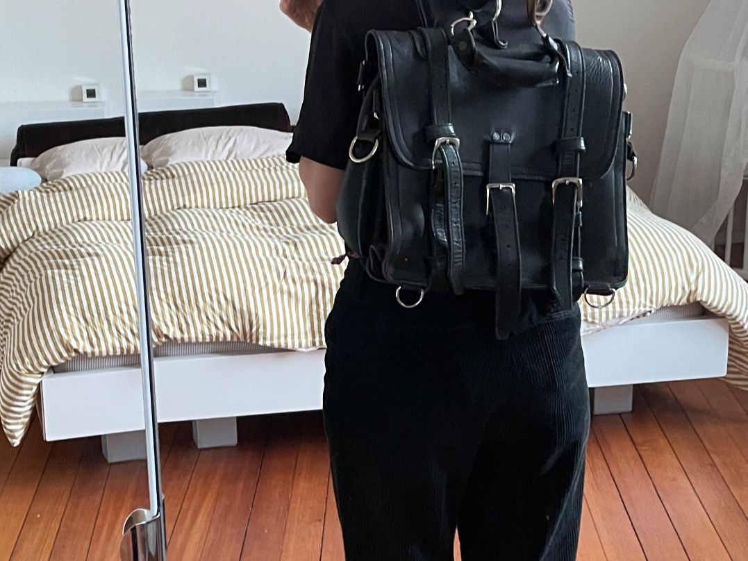 Zaini: Vintage heavy thick leather backpack – Usato da Zürich venduto da lulu_c 2