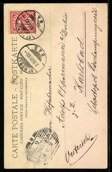 Cartes postales: AK St. Moritz, Lac de St Moritz, 1901 – D'occasion à Berlin par bartko-reher 1