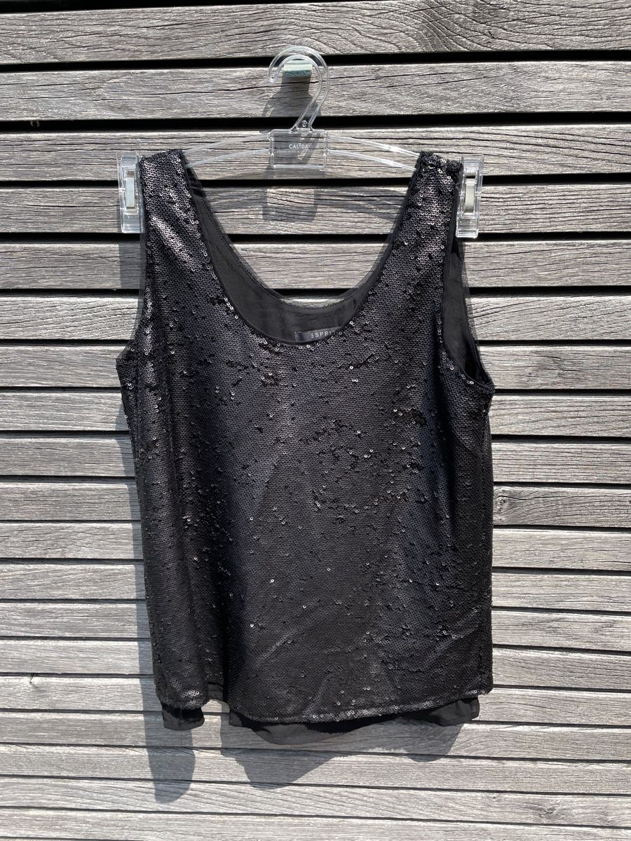 Esprit Top: ESPRIT Pailletten-Top – Nuovo (secondo la descrizione) da Schwarzenburg venduto da Sportback05