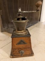 Vintage JAVA Kaffeemühle Holz Metall Handkurbel